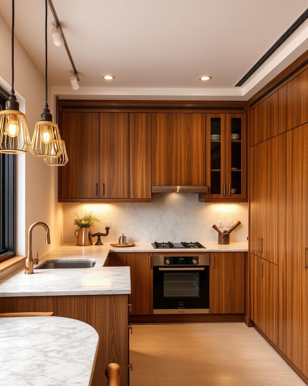 Teak Modular Kitchen
